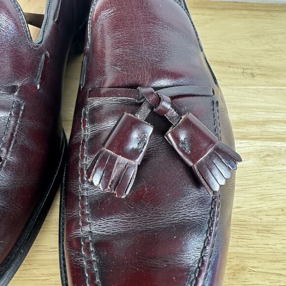 Allen Edmonds Cavanaugh Mens Tassel Loafers 11 EEE Burgundy 76518, Timeless main image 14